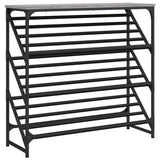 VidaXL skohylde 90x30x85 cm færdig trægrå Sonoma