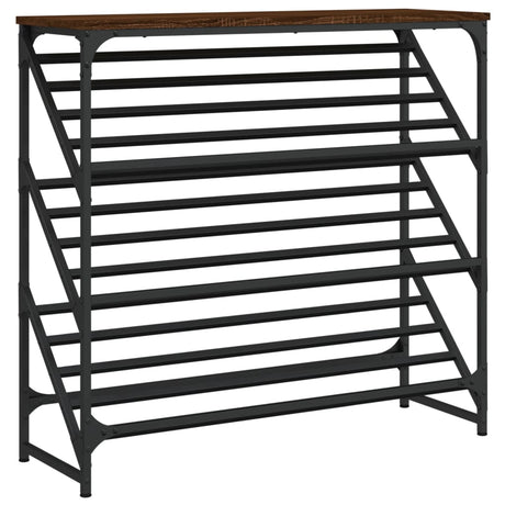Vidaxx skohylde 90x30x85 cm færdig træbrun eg farve