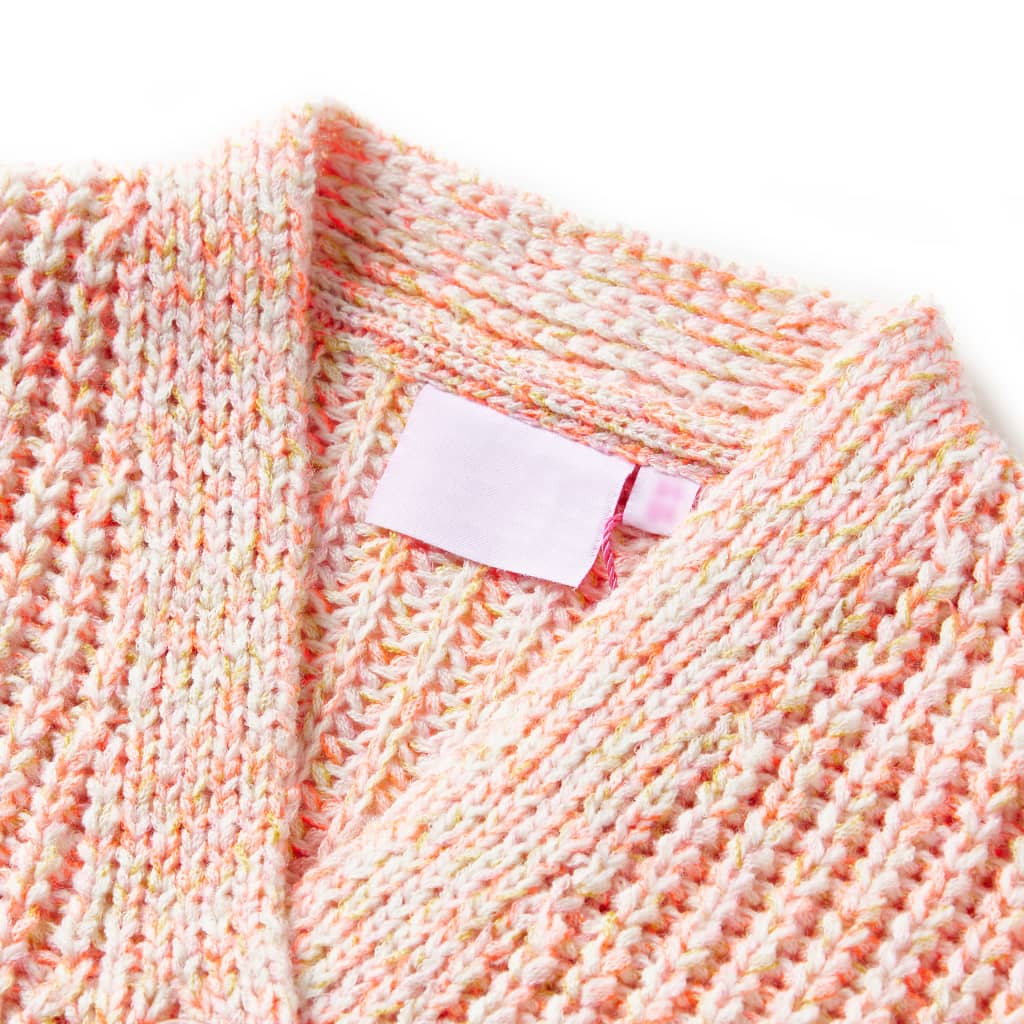VidaXL børnecardigan strikket 104 blandet pink
