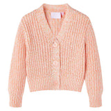 Vidaxl børne cardigan strikket 116 blandet pink