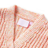 Vidaxl børne cardigan strikket 128 blandet pink