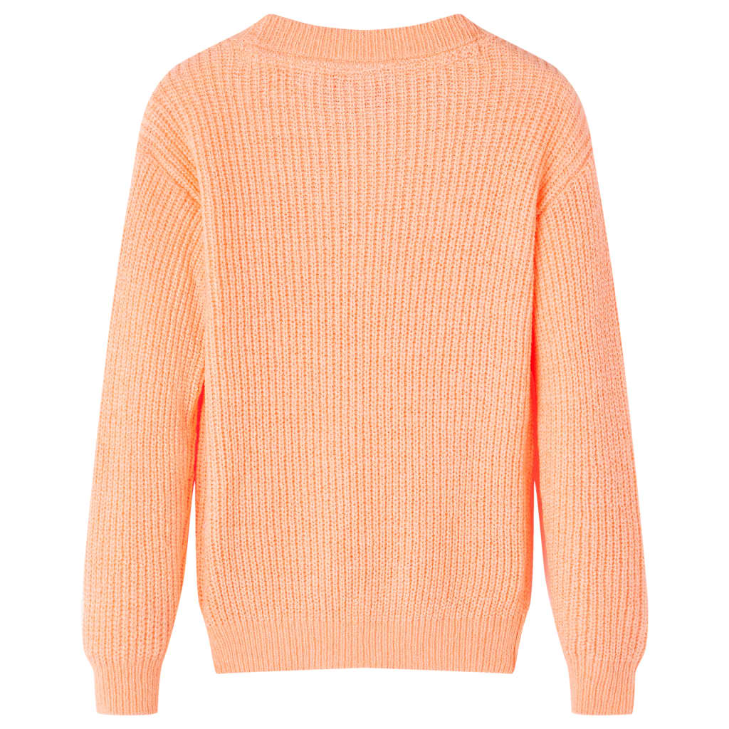 Vidaxl børnetrøje strikket 128 lys orange