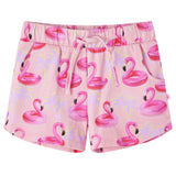 VidaXL børneshorts med snøre 92 lys pink