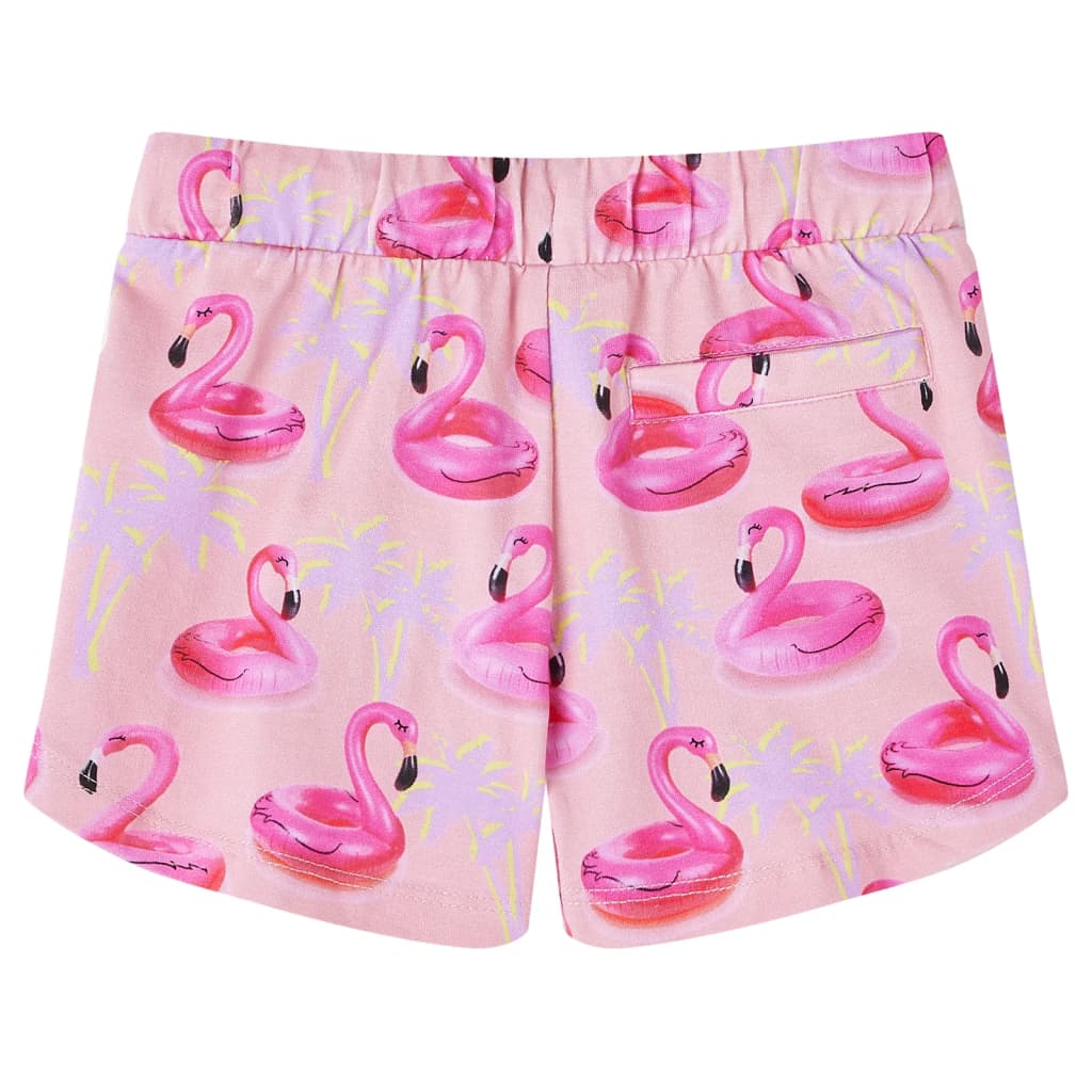 VidaXL børneshorts med snøre 128 lys pink