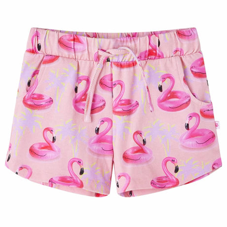 VidaXL børneshorts med snøre 140 lys pink