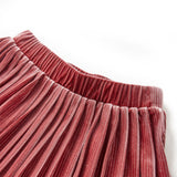 VidaXL børneskørt plisseret 104 medium pink