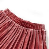 VidaXL børneskørt plisseret 116 medium pink