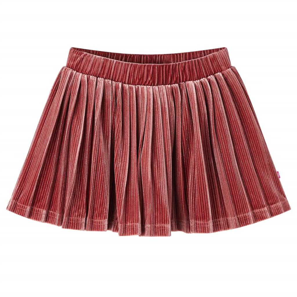 VidaXL børneskørt plisseret 128 medium pink