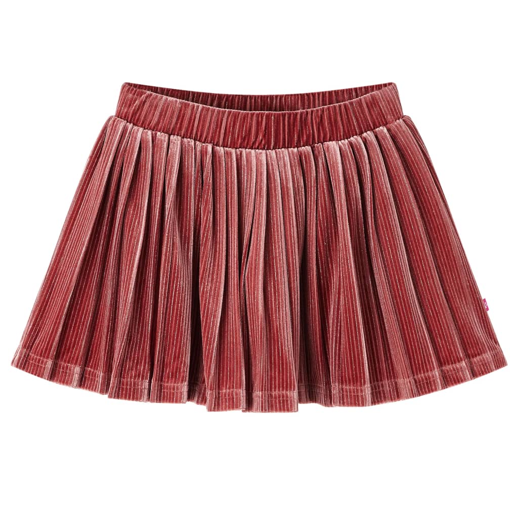VidaXL børneskørt plisseret 140 medium pink