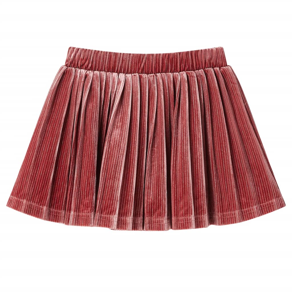 VidaXL børneskørt plisseret 140 medium pink