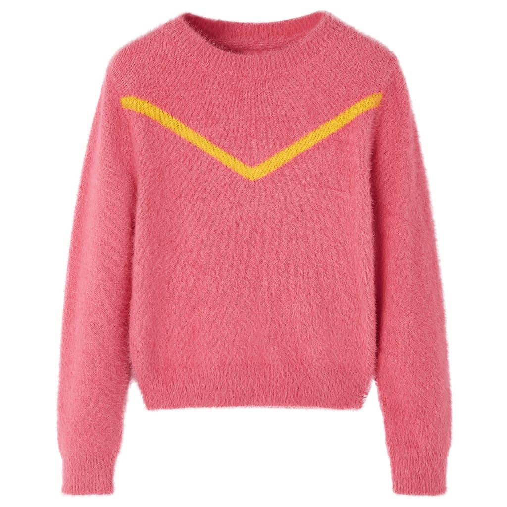 VidaXL Børnetrøje strikket 116 old pink