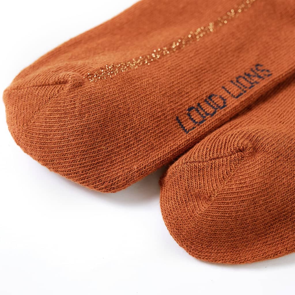 VidaXL børnetights 104 cognac farvet