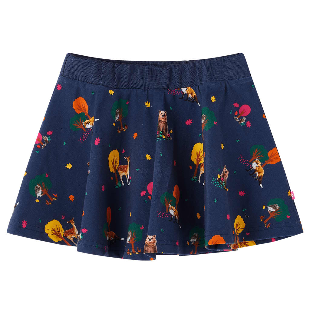 VidaXL Børneskørt 140 marineblå