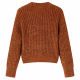 VidaXL Børnecardigan strikket 140 cognac farvet
