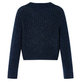 VidaXL børnecardigan strikket 104 marineblå