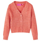 VidaXL børnecardigan strikket 104 medium pink