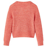 VidaXL Børnecardigan strikket 140 medium pink