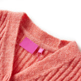 VidaXL Børnecardigan strikket 140 medium pink