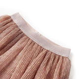 VidaXL Børneskørt med glitter 116 blød pink