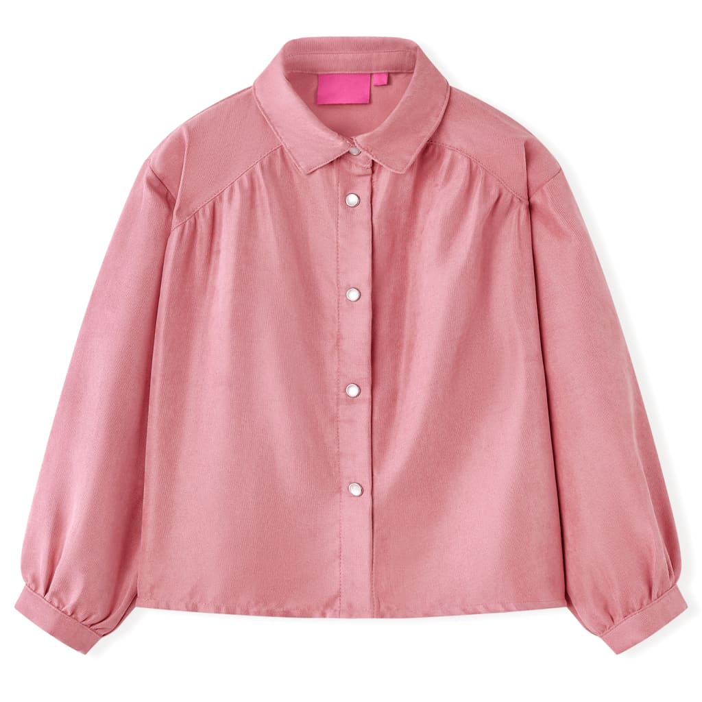 VidaXL børnebluse med lanterneærmer 116 old pink