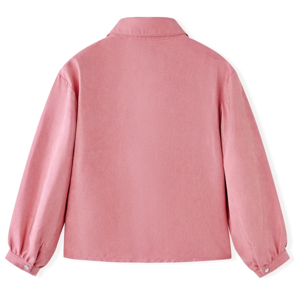 VidaXL børnebluse med lanterneærmer 140 old pink