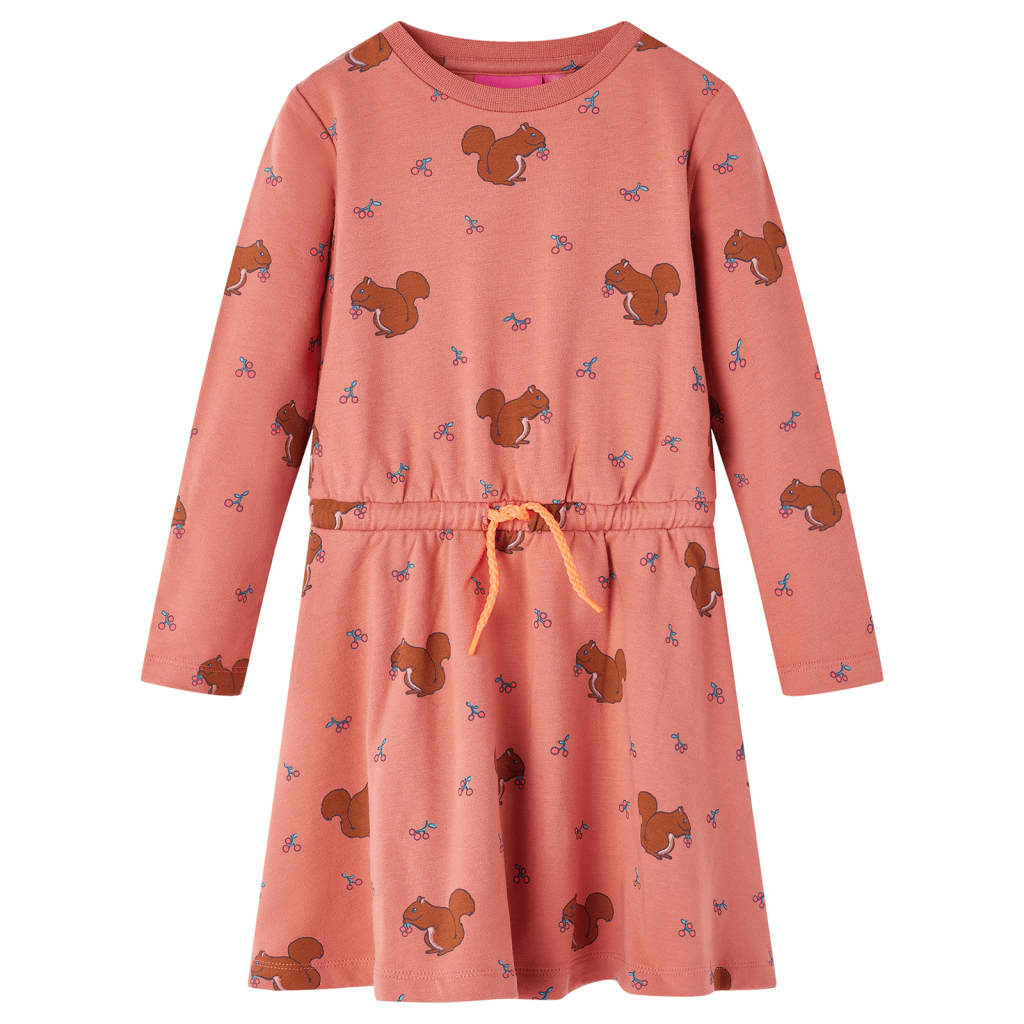 VidaXL børnekjole 128 gammel pink