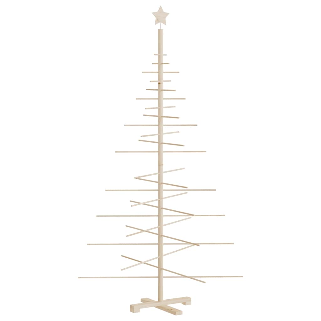 Vidaxl kerstdecoratie kerstboom 180 cm massief grenenhout