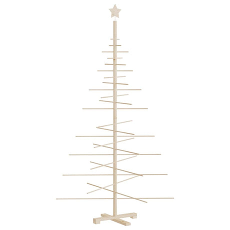 Vidaxl kerstdecoratie kerstboom 180 cm massief grenenhout