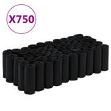 Vidaxl Dog Poop Bags 750 PCS 30x20 cm polyethylen sort