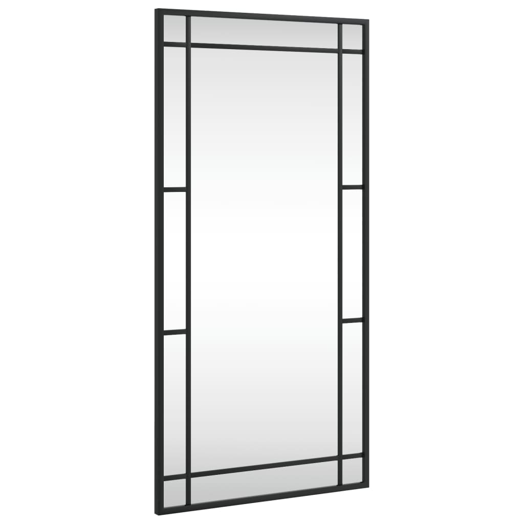 Vidaxx vægspejl rektangulært 40x80 cm jernsort