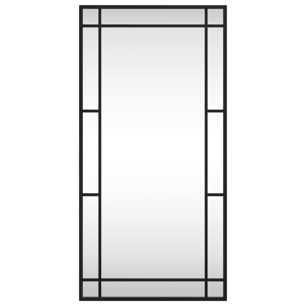 Vidaxx vægspejl rektangulært 40x80 cm jernsort