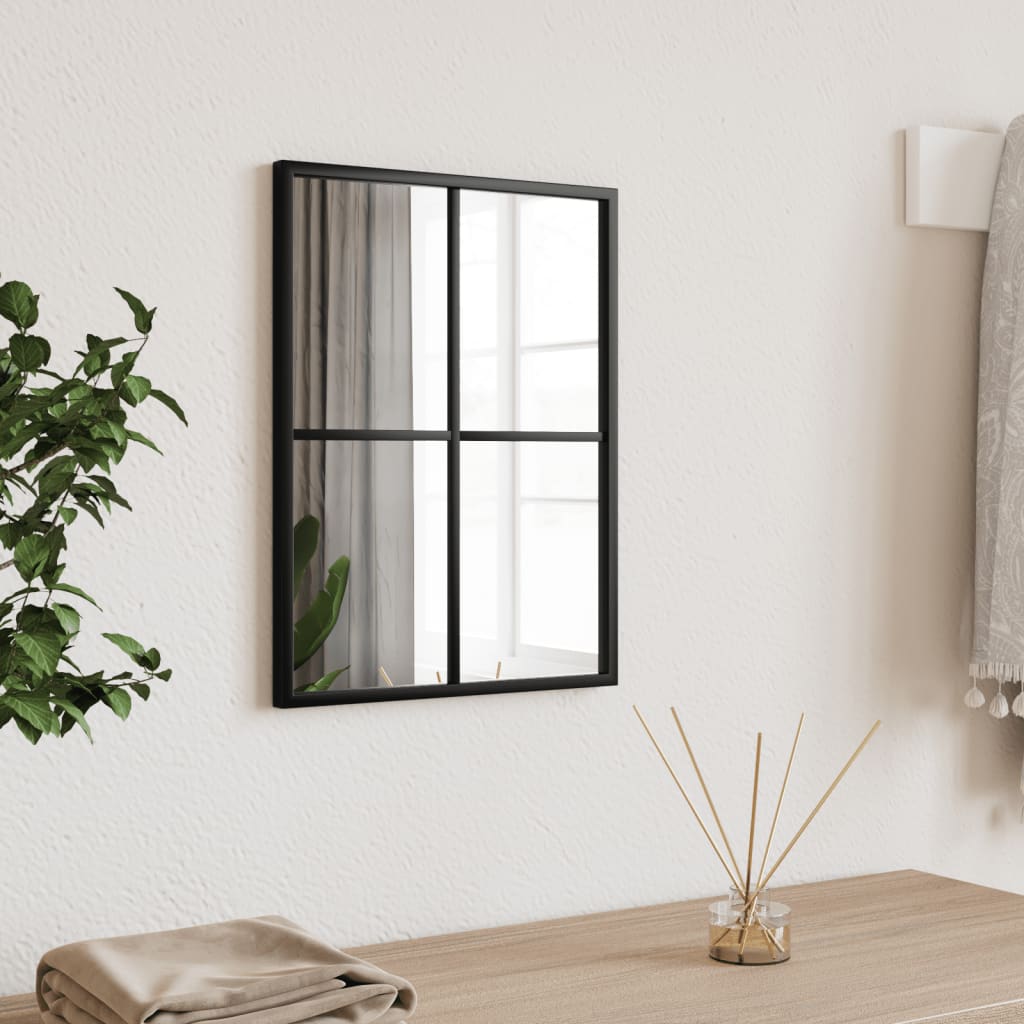 Vidaxx vægspejl rektangulært 30x40 cm jernsort