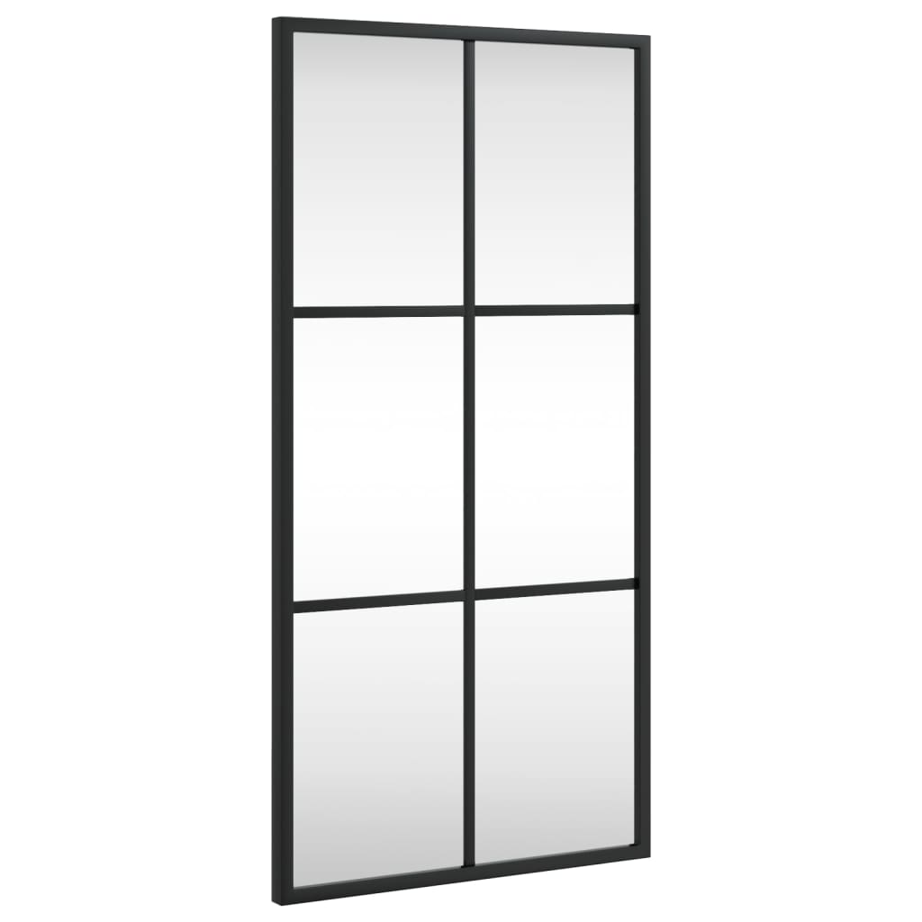 Vidaxx vægspejl rektangulært 30x60 cm jernsort
