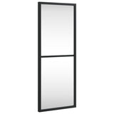 VidaXL vægspejl rektangulært 20x50 cm jernsort