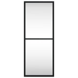 VidaXL vægspejl rektangulært 20x50 cm jernsort