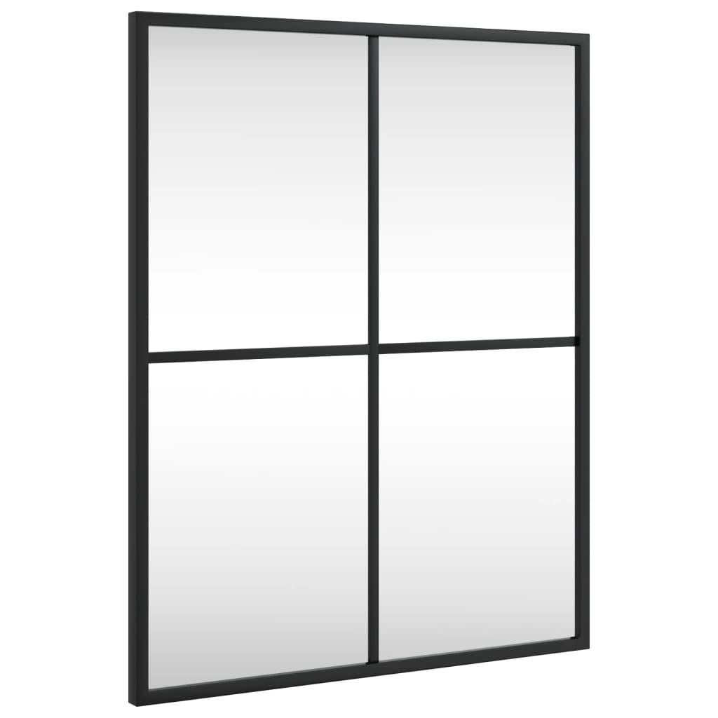 Vidaxx rektangulært vægspejl 40x50 cm jernsort