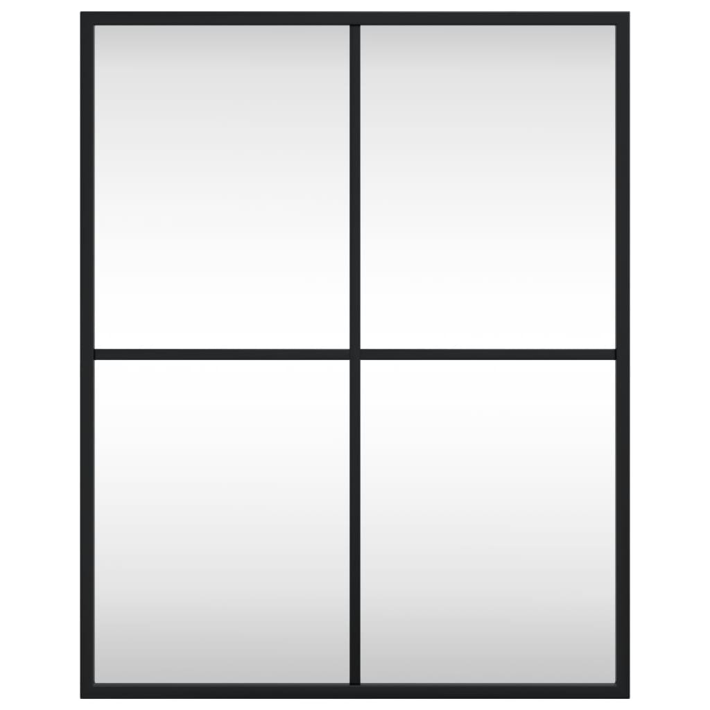 Vidaxx rektangulært vægspejl 40x50 cm jernsort