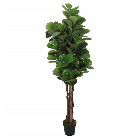 VidaXL kunstig plante figentræ 180 blade 150 cm grøn