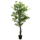 VidaXL kunstig træficus 756 blade 150 cm grønne