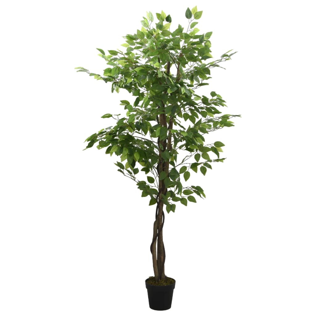 VidaXL kunstig træficus 756 blade 150 cm grønne