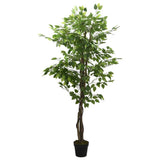 VidaXL kunstig træficus 756 blade 150 cm grønne
