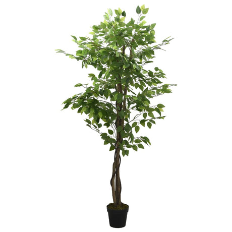 VidaXL kunstig træficus 756 blade 150 cm grønne
