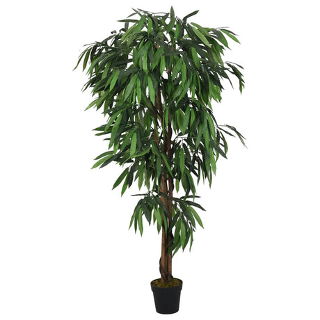 VidaXL kunstig plante mangotræ 450 blade 120 cm grøn