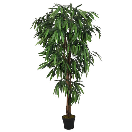 VidaXL kunstig plante mangotræ 1050 blade 200 cm grøn