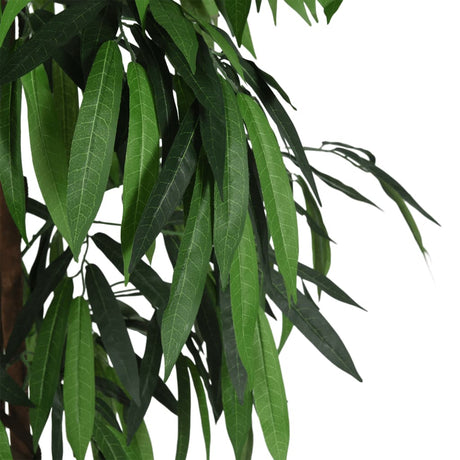 VidaXL kunstig plante mangotræ 1050 blade 200 cm grøn