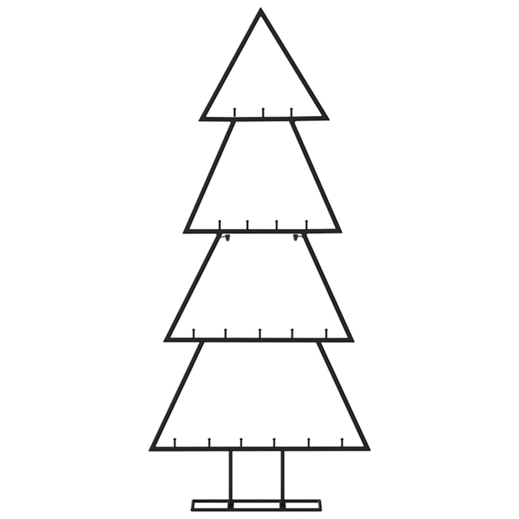 VidaXL juledekoration juletræ 90 cm metal sort