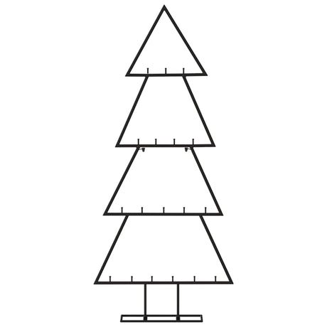 VidaXL juledekoration juletræ 90 cm metal sort