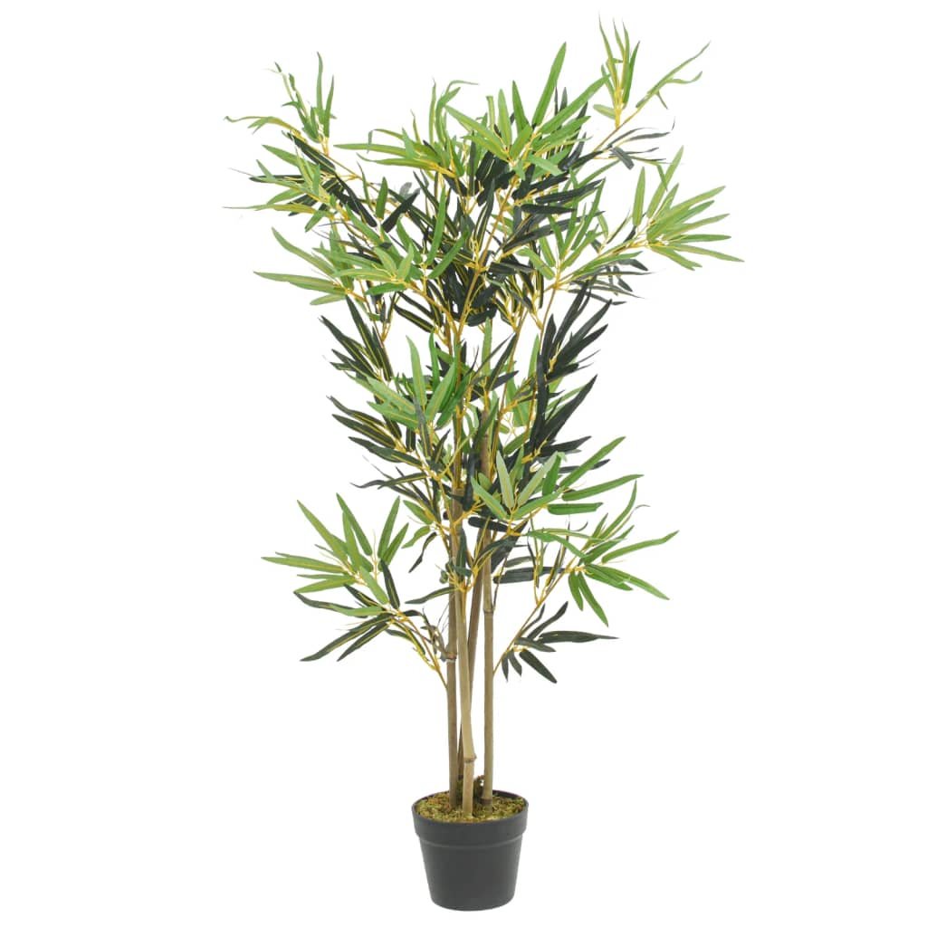 VidaXL kunstig plante bambus 552 blade 120 cm grønne