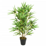VidaXL kunstig plante bambus 368 blade 80 cm grønne