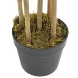 VidaXL kunstig plante bambus 730 blade 120 cm grøn